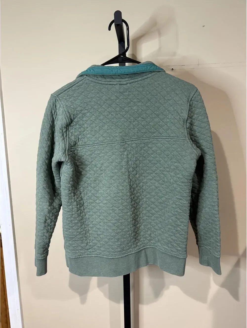 Patagonia Women's Green XS Quilted Pullover Jacket Organic Cotton